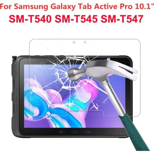 9H Tempered Glass For Samsung Galaxy Tab Active Pro 10.1 Inch Screen Protector SM-T540 T545 T547 HD Clear Protective Film