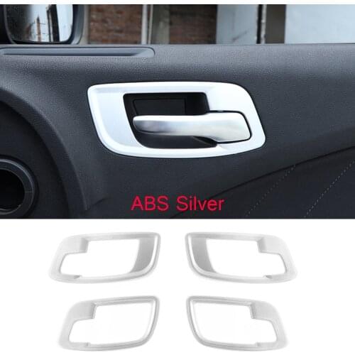 ABS Interior Door Handle Bowl Cover Trim Kit forDodg Charger 2011-2020