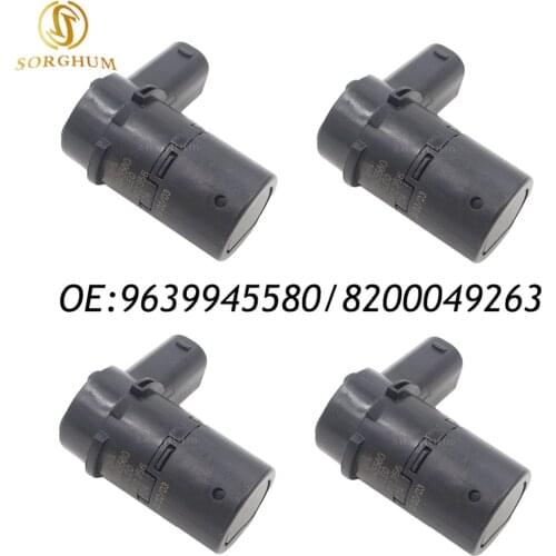4PCS 9639945580 Parking Sensor For Renault Laguna Peugeot 607 806 2.9L Citroen C5 8200049263