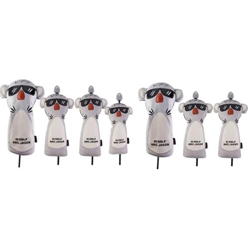 Golf Wood Head Covers Waterproof Driver Headcover 400cc Fairway Hybrid Club Head Protector Guard with Thick Lining