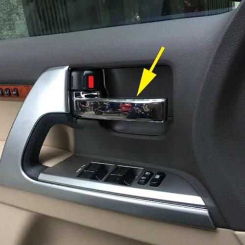 Chrome Car Accessories Door Handle Cover Trim For Toyota Land Cruiser LC200 2008-2013 2014 2015 2016 Interior Molding