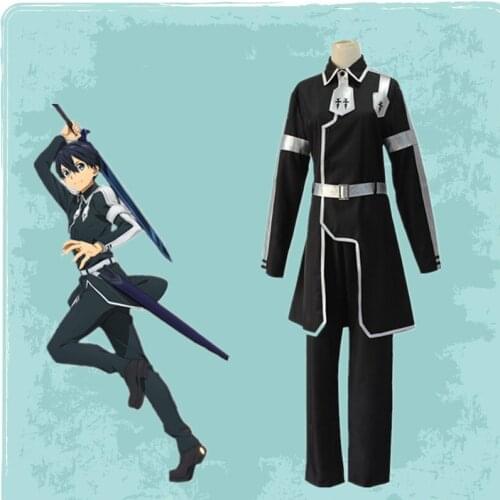 Anime Sword Art Online: Alicization Cosplay Costume Kazuto Kirigaya Uniform Cosplay Costume Halloween Christmas Party Kirito