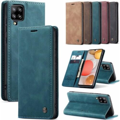 Leather Case For Samsung Galaxy A42 A12 A32 A52 A72 5G M51 A51 A71 A31 A41 A21S A30 A40 A50 A70 S Magnet Flip Wallet Card Cover