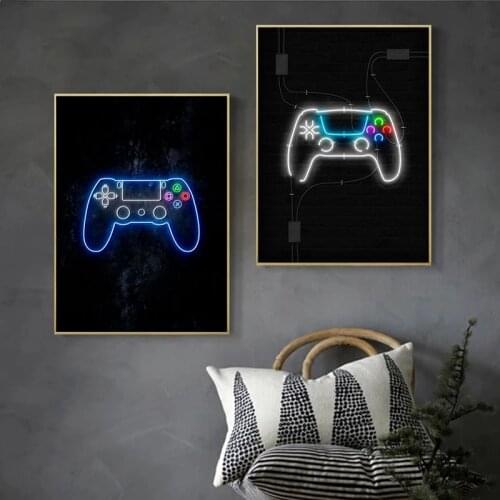 Game Room Poster Abstract Home Decoration Canvas Painting Fun Party Game Wall Art Pictures Send Boys Room Home Decoration