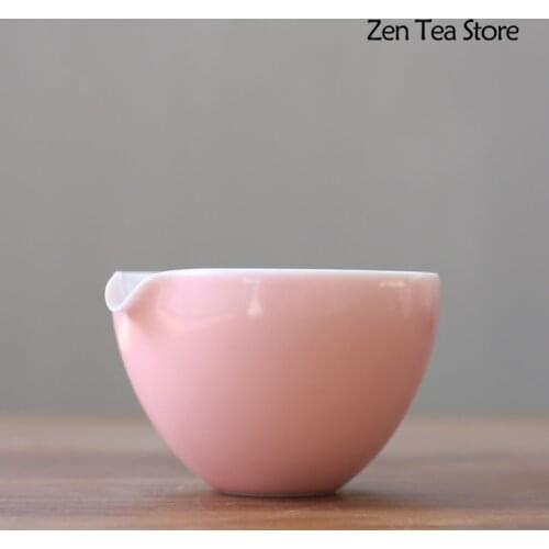 Pink Color Glaze Hand Grab Bowl Ceramic Cover Bowl Teacup Gaiwan Tea Bowl Kung Fu Puer Tes Set Tea Cup Drinkware Wine Set Gift
