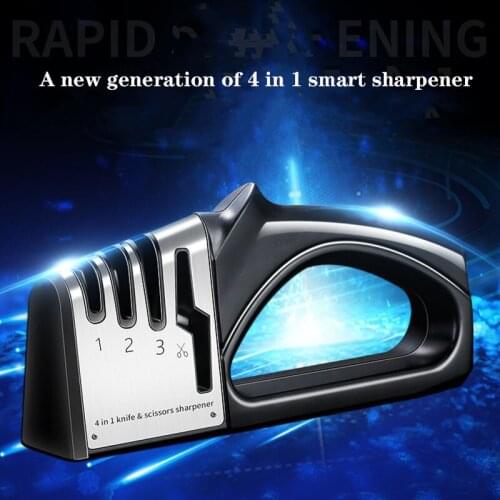 Grinding system 4 in 1 Multifunctional Smart Scissors Sharpener Household Sharpener Knife Accessories Kitchen Gadgets ceramics