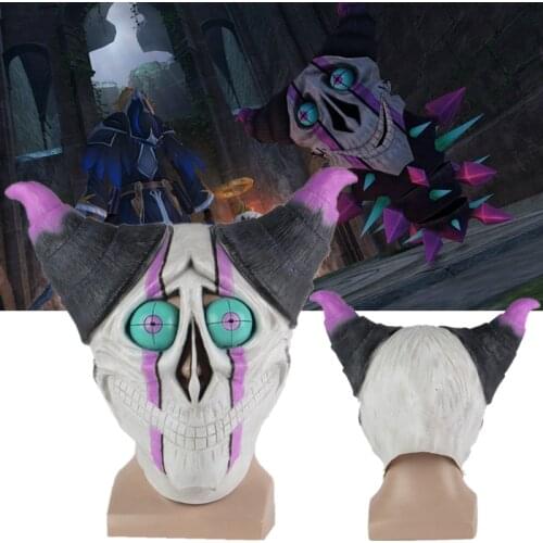 YsIX Monstrum Nox Cosplay Monster Latex Mask Larva Battles Helmet Halloween Party Carnival Costume Props