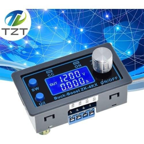 ZK-4KX CNC DC DC Buck Boost Converter CC CV 0.5-30V 4A Power Module Adjustable Regulated power supply For Solar Battery Charging