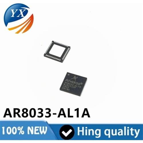 100% Original AR8033-AL1A AR8033 Package QFN-48 Ethernet Gigabit Network Integrated IC Chip