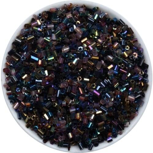 1000pcs Loose Glass Czech Tube Seed Beads 2mm Crystal Spacer Beads For Jewelry Making DIY Bracelet Necklace Findings