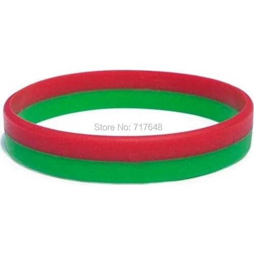 1000PCS striped Burkina Faso wristband silicone bracelets free shipping by FEDEX