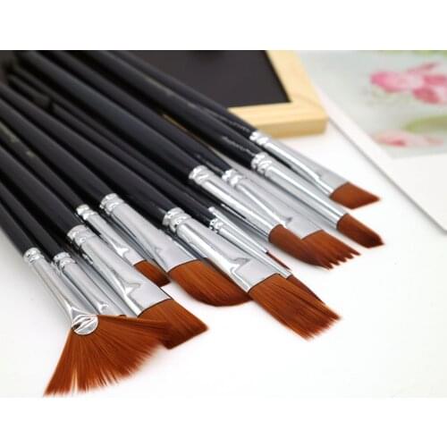12 multi-functional nylon painting brush set gouache watercolor brush