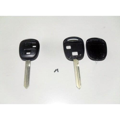 2 Button Remote Key Case Shell For Toyota Avensis Yaris Auris With TOY47 Blade Fob Key Blank Cover 10PCS/lot