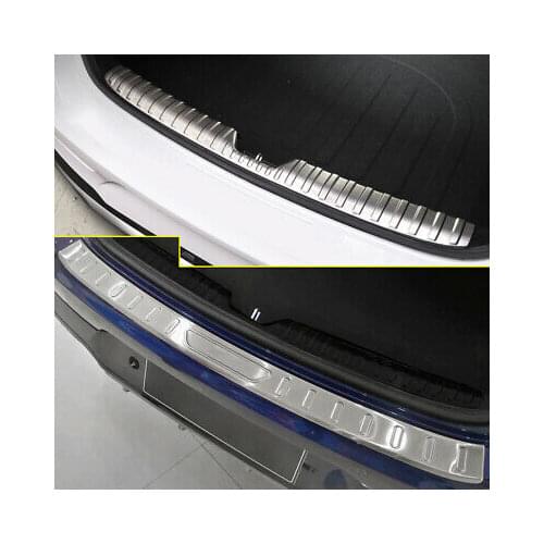 2* Silver Outer + Inner Rear Sill Bumper Cover Plate For Kia Optima K5 2020-2021