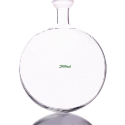 2000ml,S35 Spherical Joint,Glass Flask,Rotavapor Receiving Vessel,2L 35/20 Lab Ball Socket Reservoir Bottle