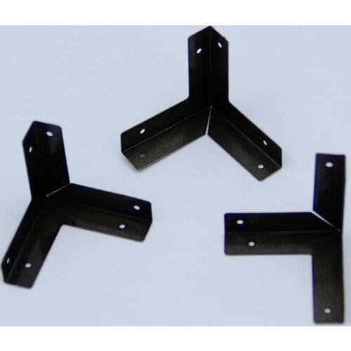 4PCS Furniture Decorative Corner Antique Jewelry Gift Protector Protection Box Feet Metal Edge Retro Corner Wood Case Leg C M3O3