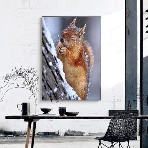 New 3D Diamond Embroidery Snow Squirrel 2019 5d Diamond Painting Full Square Rhinestones Picture Diamond Mosaic Beadwork TY352