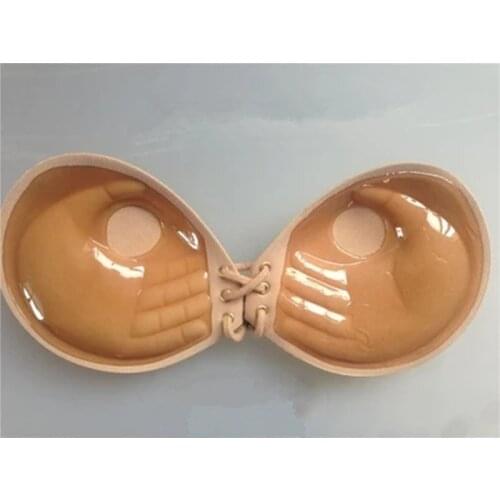 Sexy Women Lady Girls Invisible Bras Sale Strapless Claw Cup Drawstring Push Up Sticky Self-Adhesive Invisible Bras