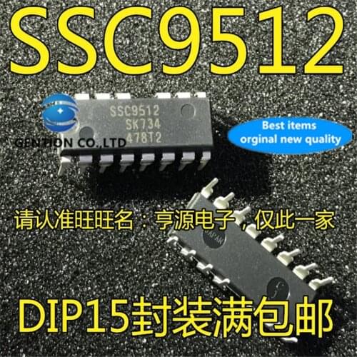 10Pcs SSC9512 DIP15 LCD power management chip in stock 100% new and original