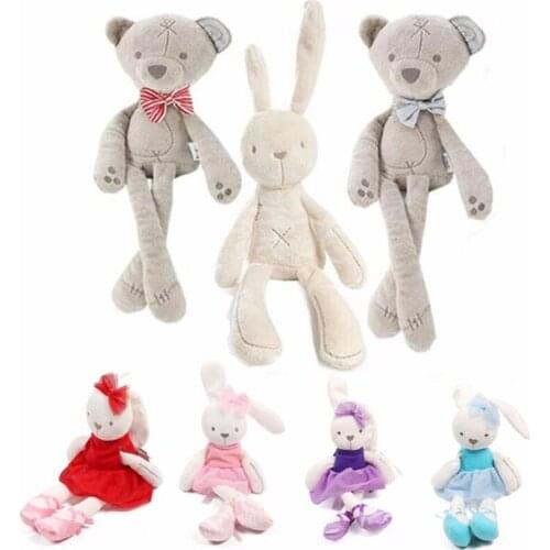 Baby Soft Plush Rabbit Bunny & Bear Sleeping Mate Stuffed & Plush Animals Toys
