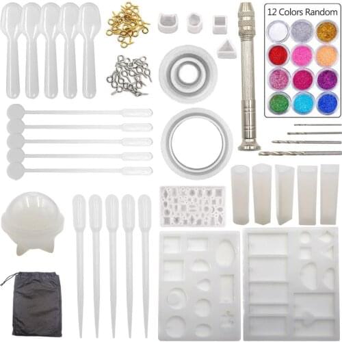 Silicone Casting Molds and Tools Set 83Pcs Crafting Silicone Resin Kits for DIY Jewelry Craft Making Jewelry Pendant Moulds