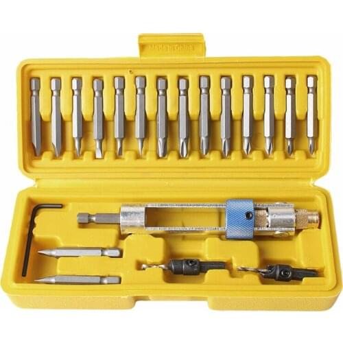 20pcs Half Time Drill High Speed Screwdriver Kit of Half Time Drill High Speed 20bits Drill Driver Screwdriver Head Tools W/ Box
