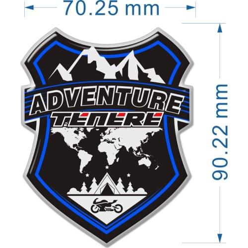 Tank Pad Paint Stickers For Yamaha Tenere 700 1200 SUPER Protector Trunk Side Panniers Luggage Aluminium Cases Emblem Symbol