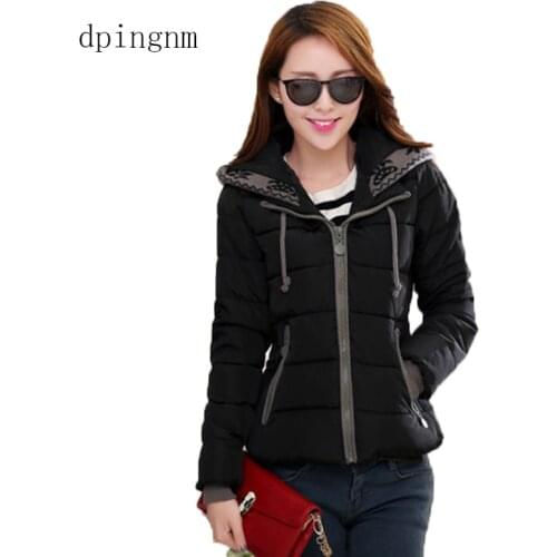 New Winter Jacket Women Hooded Thicken Coat Female fashion Warm Outwear Down Cotton-Padded Wadded Jacket Coat Parkas