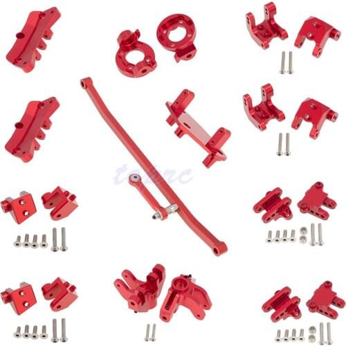 NEW Metal Upgrade Parts Kit Link Rod Mount Shock Mount Steering Cup C Hub Kit for 1/8 LOSI LMT 4WD Monster Truck RC Accessories