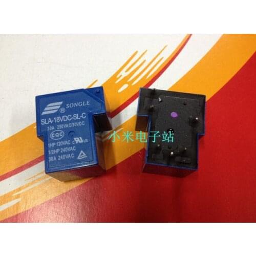 Free shipping new relay SLA-18VDC-SL-C 18V 30A 250VAC 6 PIn 10pcs/lot