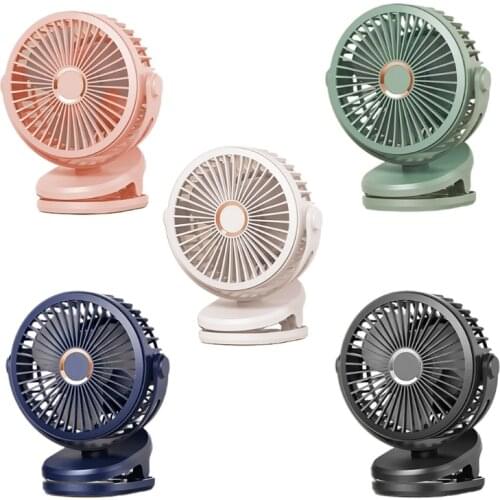 Clip on Fan Personal Small USB Rechargeable 5000/10000mAh Desk Fan with Battery Operated for Bedroom Home Room Stroller