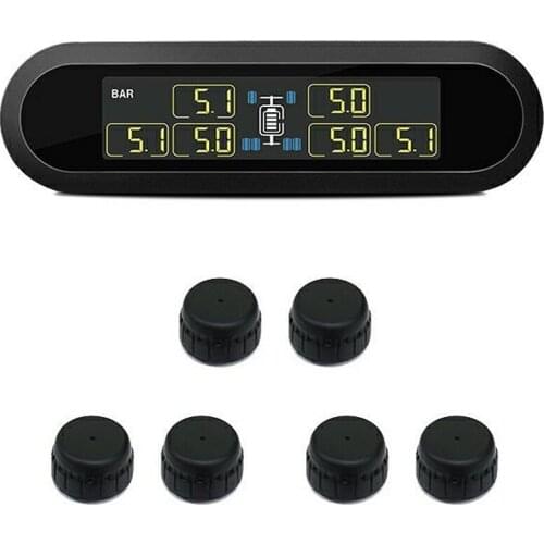 T650 Solar Energy TPMS Business RV Family Travel Trailer Wireless Tire Pressure Monitoring System TPMS Security Alarm