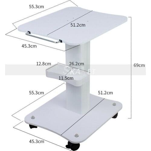 Beauty Salon Trolley Salon Use Pedestal Rolling Cart Wheel Aluminum Stand Personal Care Appliance Parts