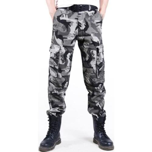 Outdoor Tactical Military Camouflage Pants Breathable Rip-stop Cargo Combat Hiking Pants Training Climbing Hunting Trousers