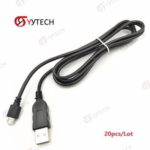 YYTECH 20pcs Black 1.5M Gamepad Charging Data Cable for PS3 Playstation4 Controller Joystick