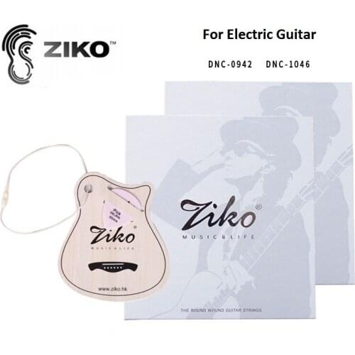 Ziko Carbon Nano Anti-Rust Coating Nickel Electric Guitar Strings 0942/1046 with Free Guitar Pick