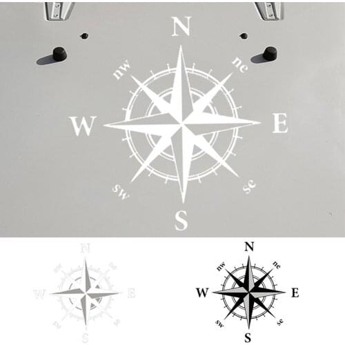 1pcs 20" 3D High Quality Car Sticker FOR Jeep F150 Hood Compass Decal Wrangler Rubicon JK CJ TJ YJ Truck