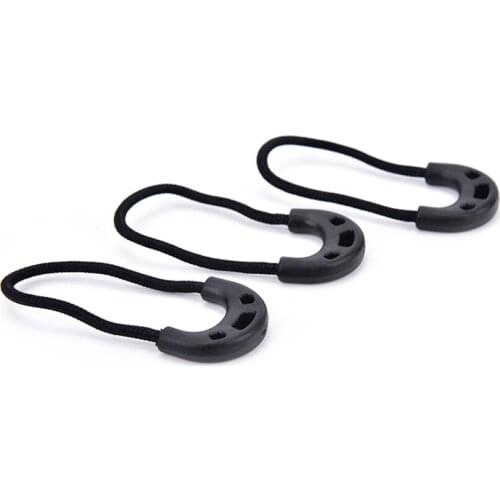 10pcs/bag EDC Black Small Zipper Pulls Cord Rope For Outdoor Travel Clothing Backpack Accessories New Arrive