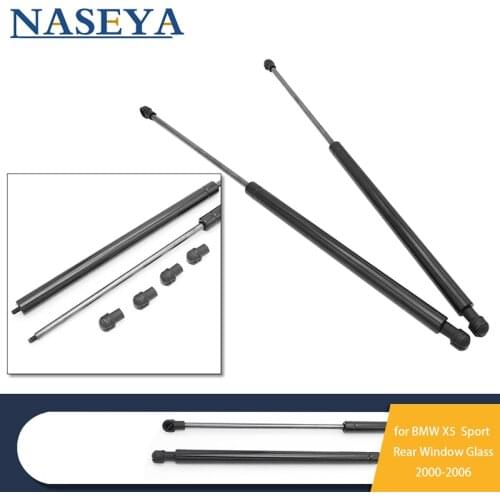 2Pcs Car Rear Trunk Window Gate Lift Gas Spring Shock Struts Car Springs Rear Window Prop Support Rod For BMW X5 E53 2000-2006