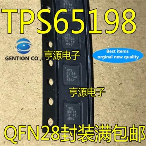5Pcs TPS65198RUYR TPS65198 65198 QFN28 in stock 100% new and original