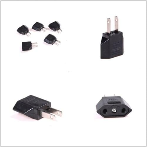 JETTING 5Pcs/set EU Euro Europe to US USA AC Power Plug Travel Converter Adapter Charger Wholesale