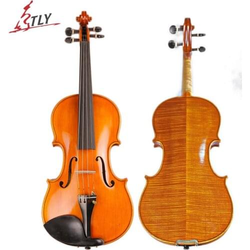 TONGLING Brand Master Hand-made Violin Europe Stripes Maple Customized Antique Violin