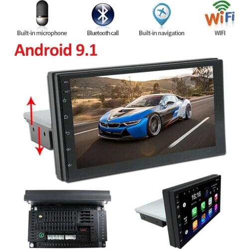 7 Inch Android 9.1 1 Din Car Stereo Radio Quad-Core GPS Navigation Car Radio Multimedia Player Universal Adjustable FM