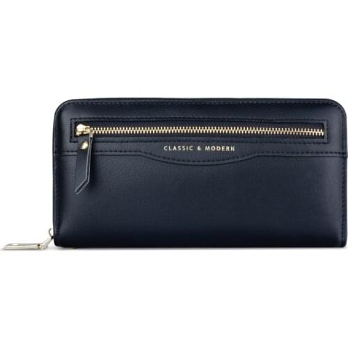 Womens Wallet European and American-style Multi-functional Long Wallet Multi-card Holder Zipper Bag Handle Clutch Purse