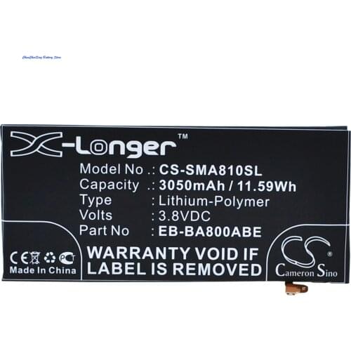 Cameron Sino 3050mAh Battery EB-BA800ABE for Samsung Galaxy A8, Galaxy A8 Duos, SM-A8000, SM-A800F, SM-A800S, SM-A800YZ