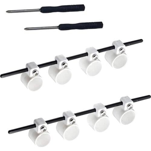 Guitar Beginner Finger Extender, Multi-Function Adjustable to Extend the Finger Strength of the Ukulele, White 2 Pack