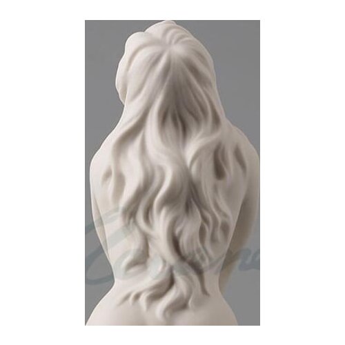 Italian pendulum ceramics Matte glaze Art girl Kneel and touch your knees Fife Home Factory Statue Figure sculpture