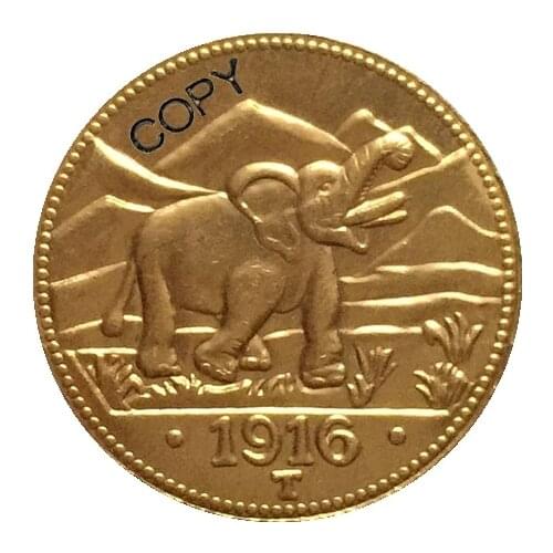 German 1916 15 Rupien coin copy 22mm