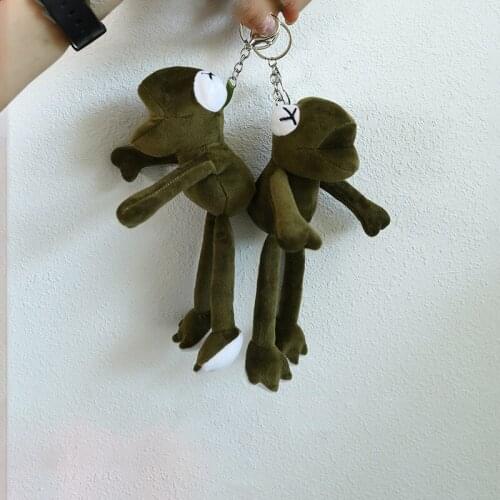 Cute Sesame Street Long-legged Frog Doll Pendant Plush Doll Student Bag Pendant Accessory Gift