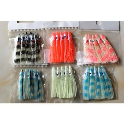 Soft Squid Skirt Fishing Tackle Sea Fishing Soft Lures Octopus Bait Threads Skirts Mix Color 5cm